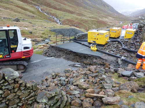 Kirkstone Pass safety work closure reminder Westmorland and