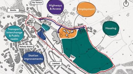 A map of the Windermere Gateway project.