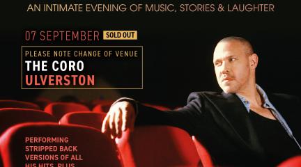 Poster showing pop star Will Young and new venue for his show at The Coro