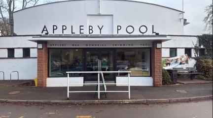 front entrance of Appleby Leisure Centre