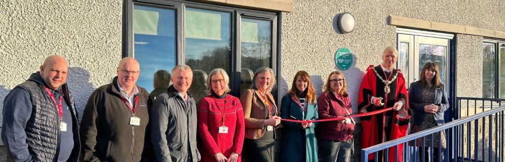 stakeholders outside the new classroom extension at St Patrick's school