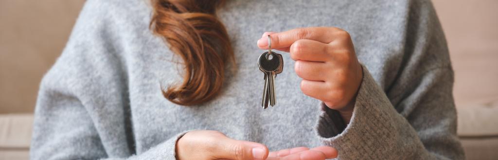 Woman with House Key